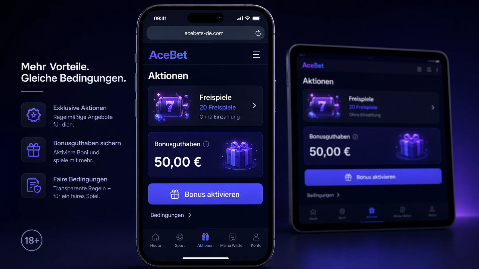 Bonusangebote auf mobilen Geräten nutzen