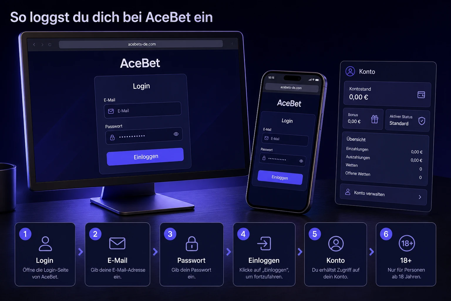 AceBet Login – Schritt für Schritt erklärt